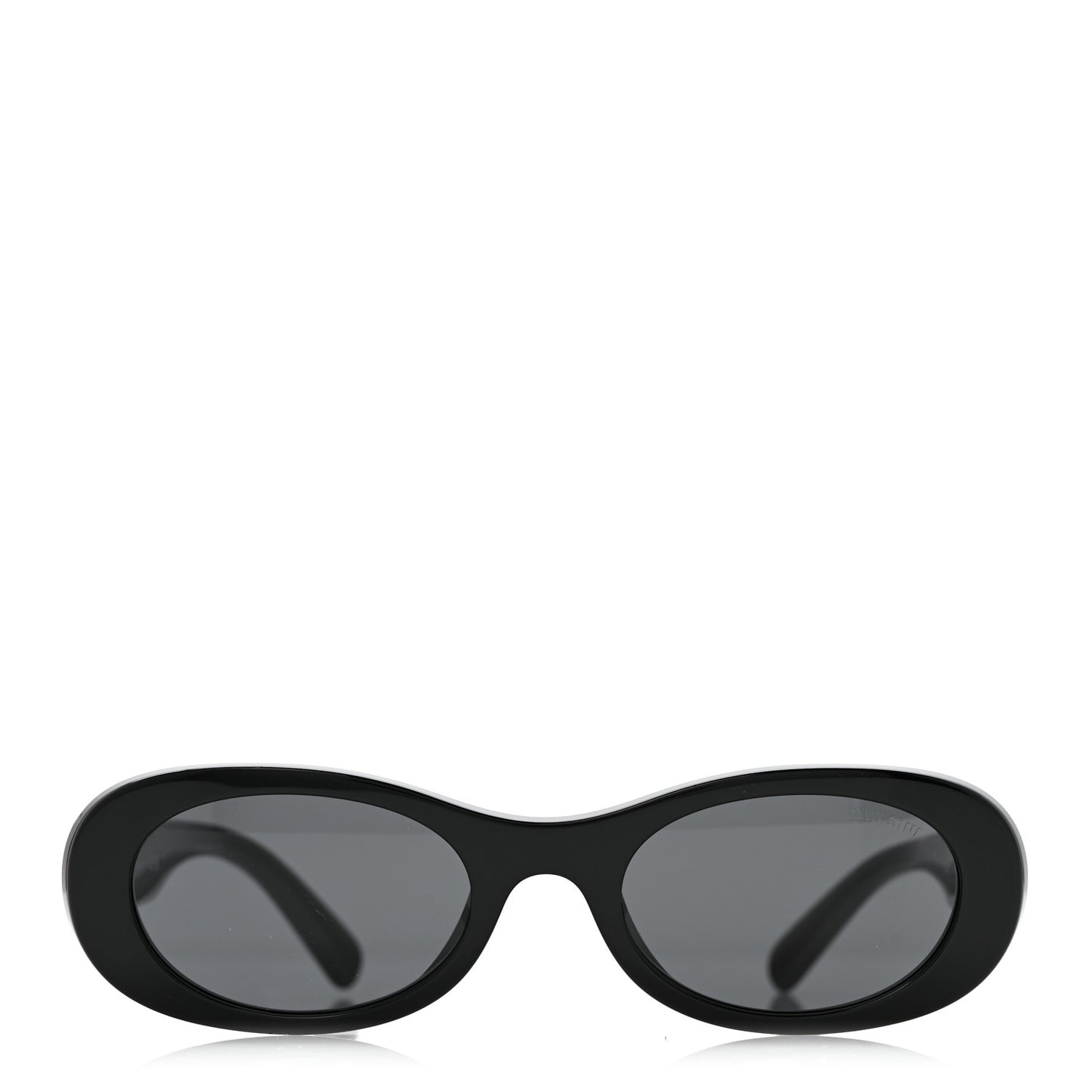 Acetate Oval Sunglasses SMU 06Z Black
