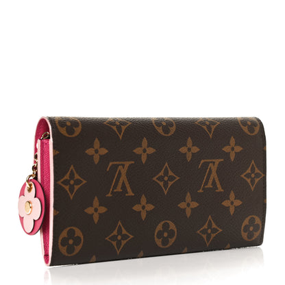 Louis Vuitton Monogram Bloom Flower Emilie Wallet Fuchsia 3 of 9