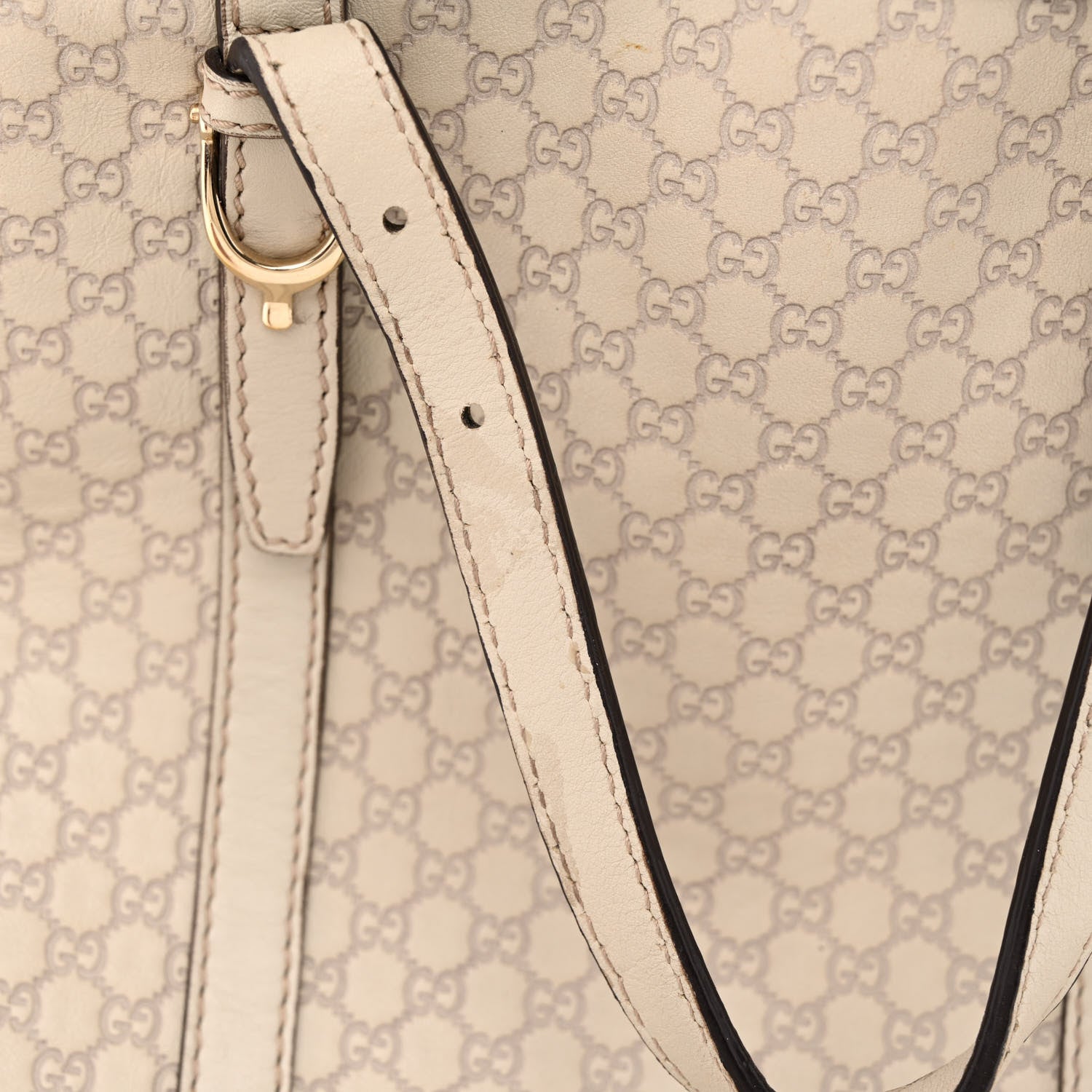 Gucci Microguccissima Large Nice Top Handle Dome Bag Beige 11 of 11