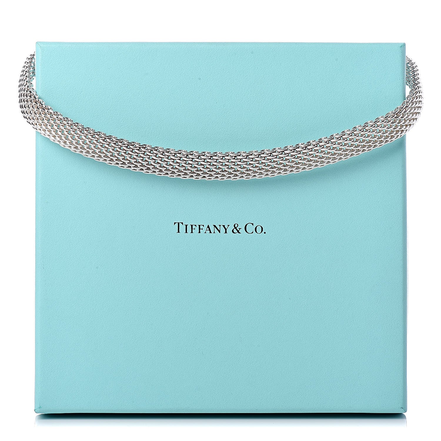 Tiffany Sterling Silver Somerset Mesh Necklace 5 of 5