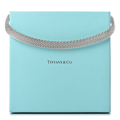 Tiffany Sterling Silver Somerset Mesh Necklace 5 of 5