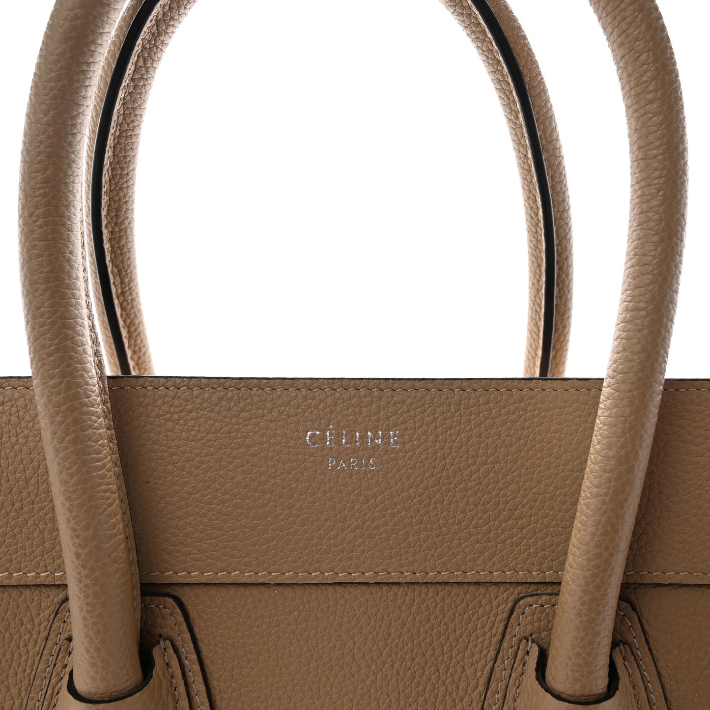Drummed Calfskin Mini Luggage Dune