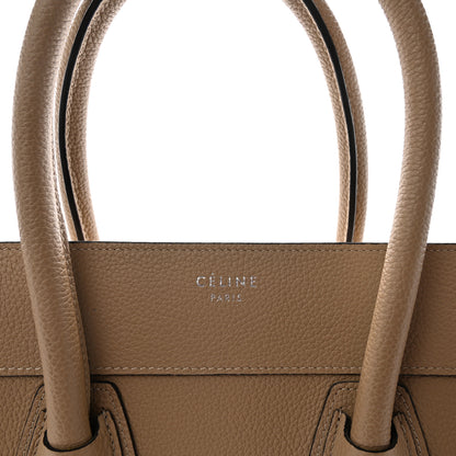 Celine Drummed Calfskin Mini Luggage Dune 7 of 9