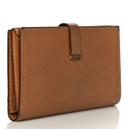Hermes Epsom Bearn Gusset Wallet Gold 3 of 27