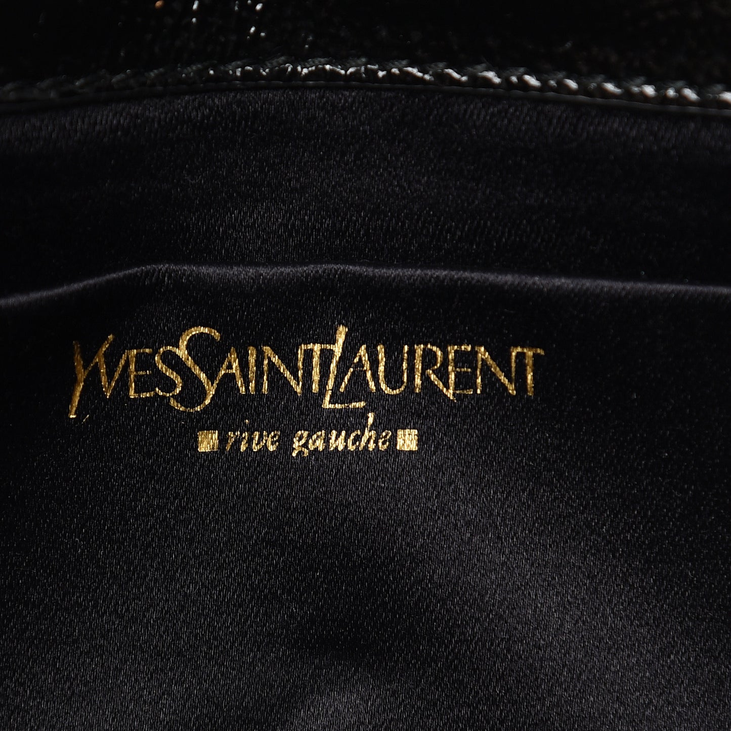Textured Patent Monogram Small Belle De Jour Clutch Black