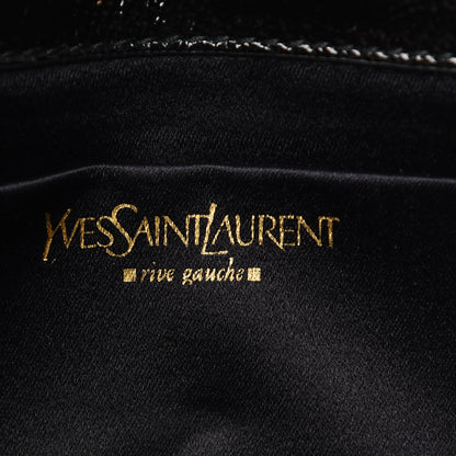 Saint Laurent Textured Patent Monogram Small Belle De Jour Clutch Black 6 of 9