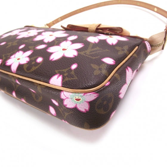 Louis Vuitton Monogram Cherry Blossom Pochette Accessories Brown 5 of 10