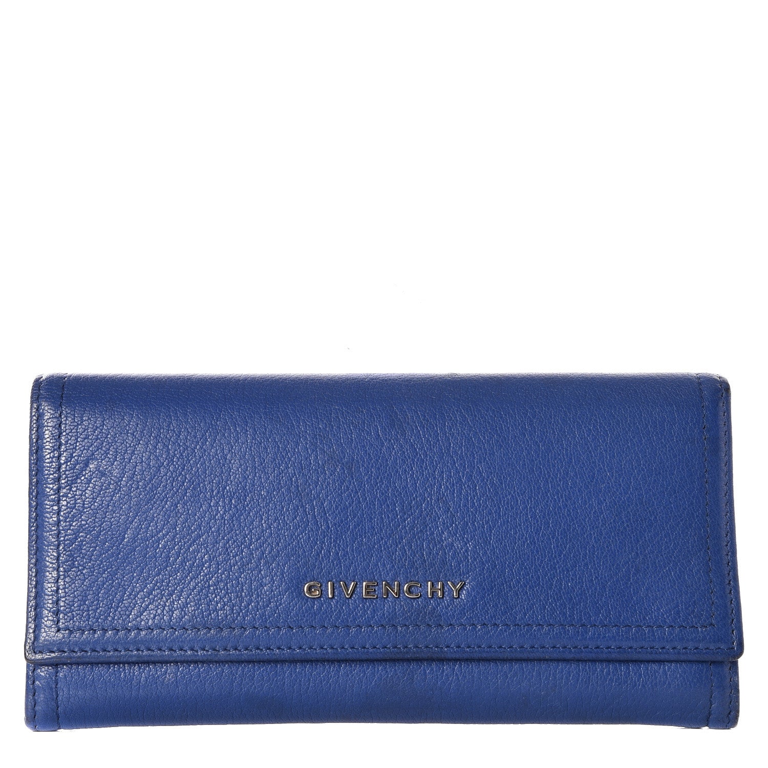 Givenchy Goatskin Pandora Flap Continental Wallet Deep Blue 1 of 10