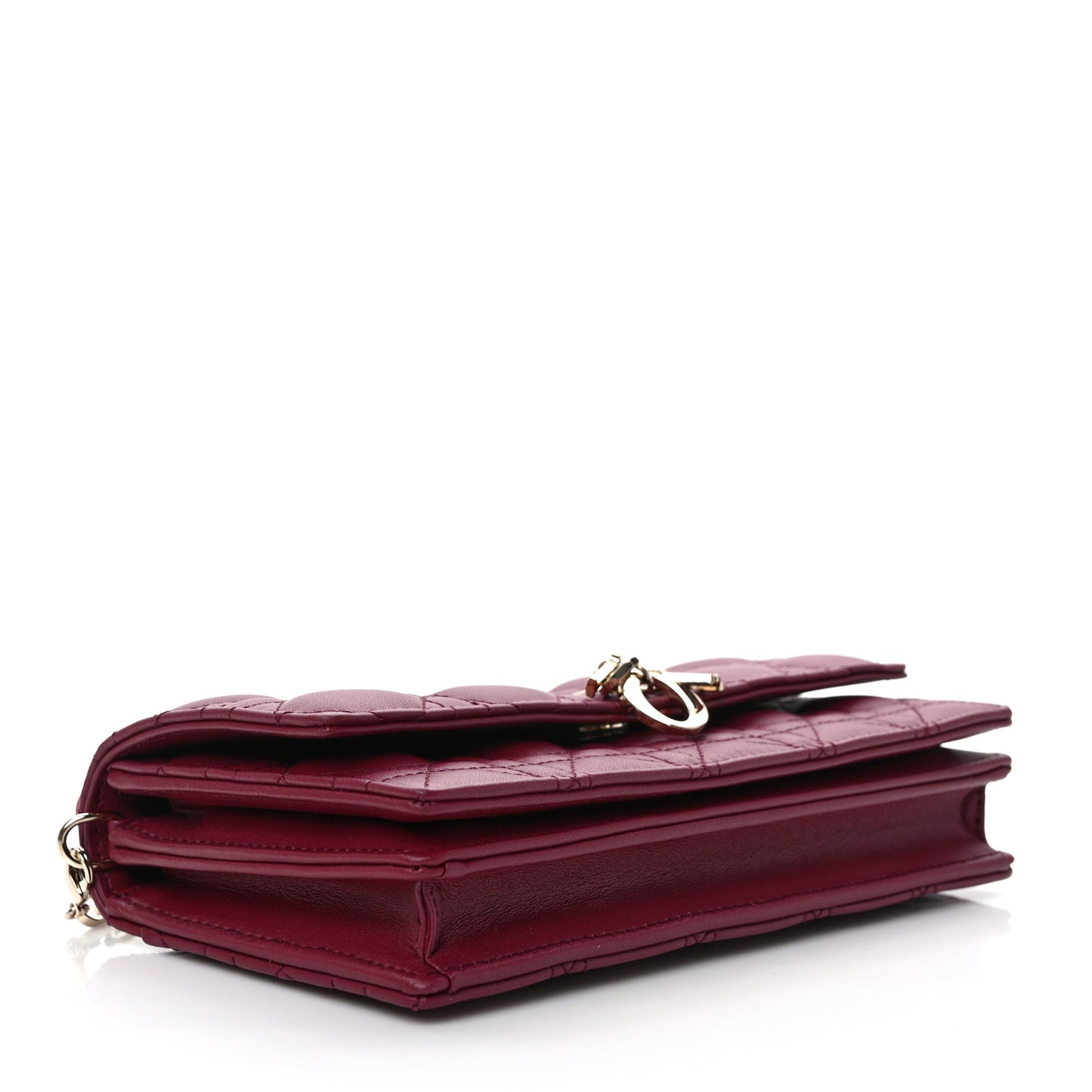 Lambskin Cannage Mini My Dior Bag Burgundy