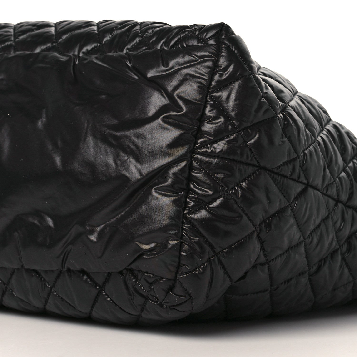 Chanel Nylon Quilted Large Coco Cocoon Tote Black 10 of 10