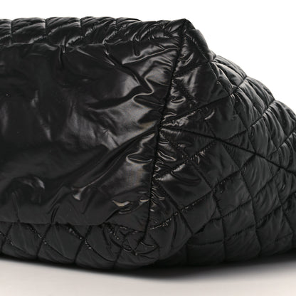 Chanel Nylon Quilted Large Coco Cocoon Tote Black 10 of 10