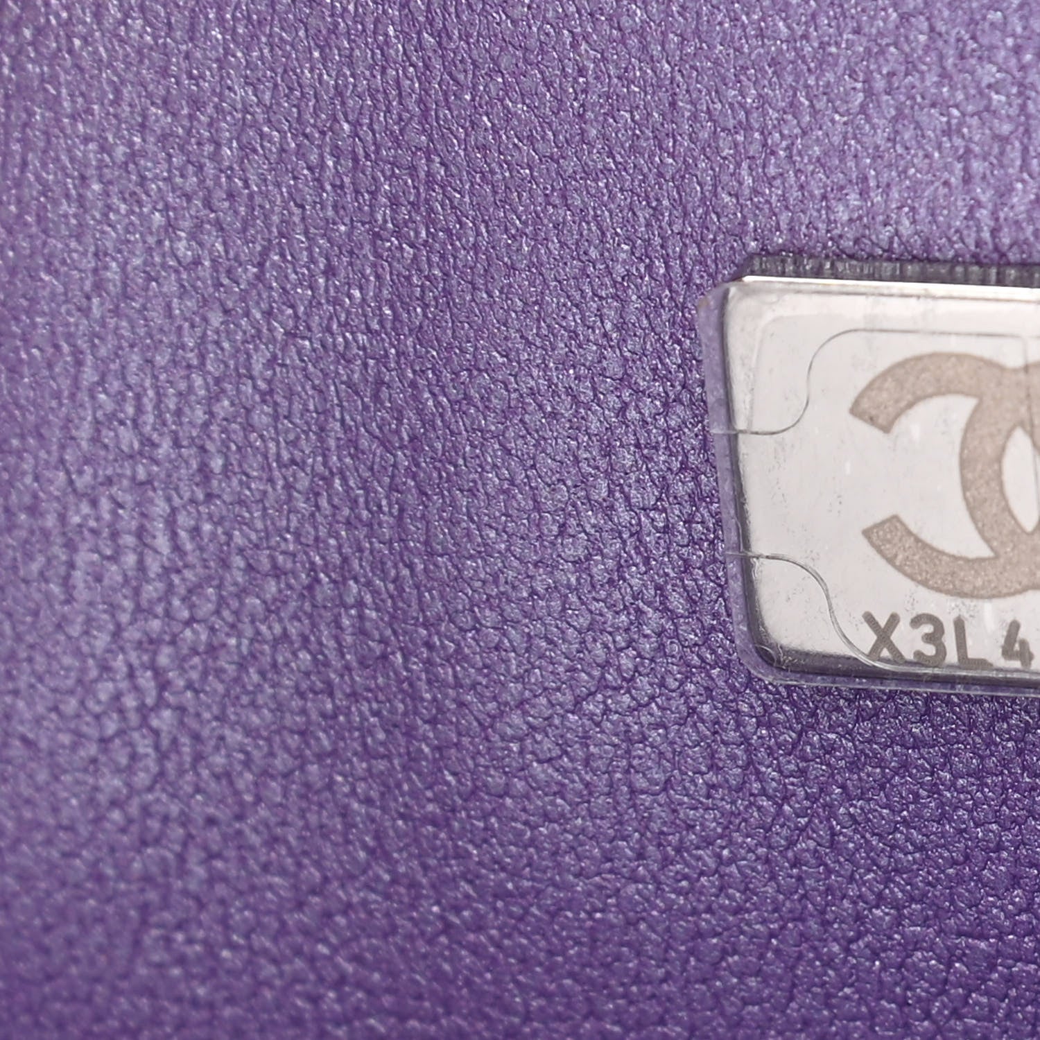 Chanel Iridescent Calfskin Quilted Medium Double Flap Purple 7 of 12