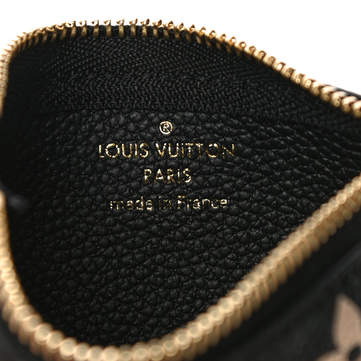 Louis Vuitton Empreinte Monogram Giant Key Pouch Black Beige 6 of 10