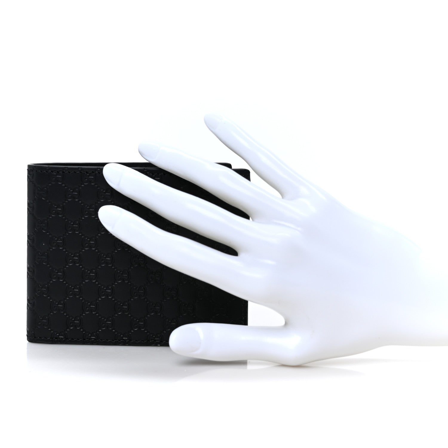 Gucci Micoguccissima Bi-Fold Wallet Black 2 of 9
