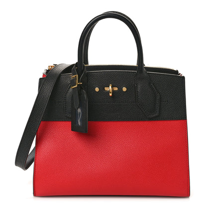 Louis Vuitton Taurillon City Steamer PM Black Rouge 1 of 10