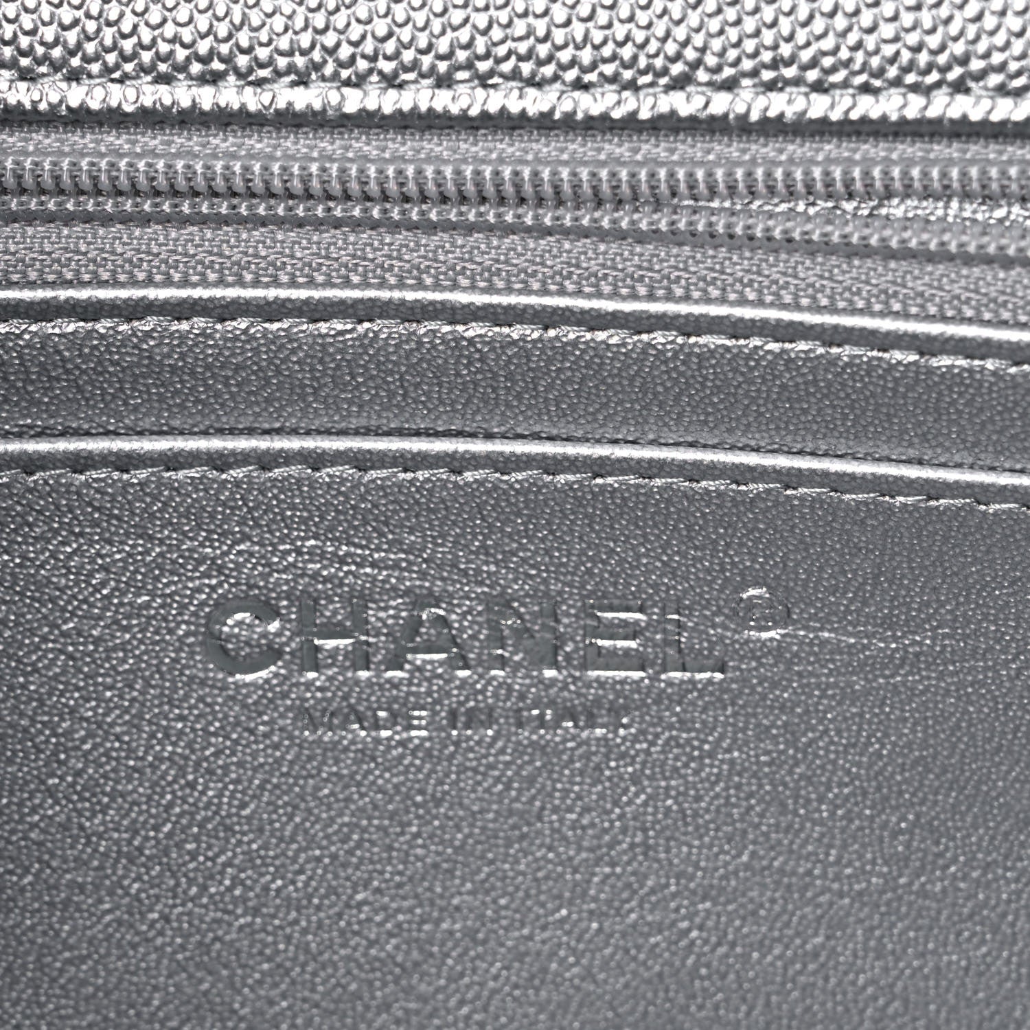 Chanel Metallic Caviar Quilted Mini Top Handle Rectangular Flap Silver 6 of 10