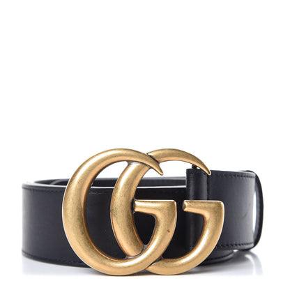Gucci Calfskin Double G 40mm Belt 80 32 Black 1 of 6