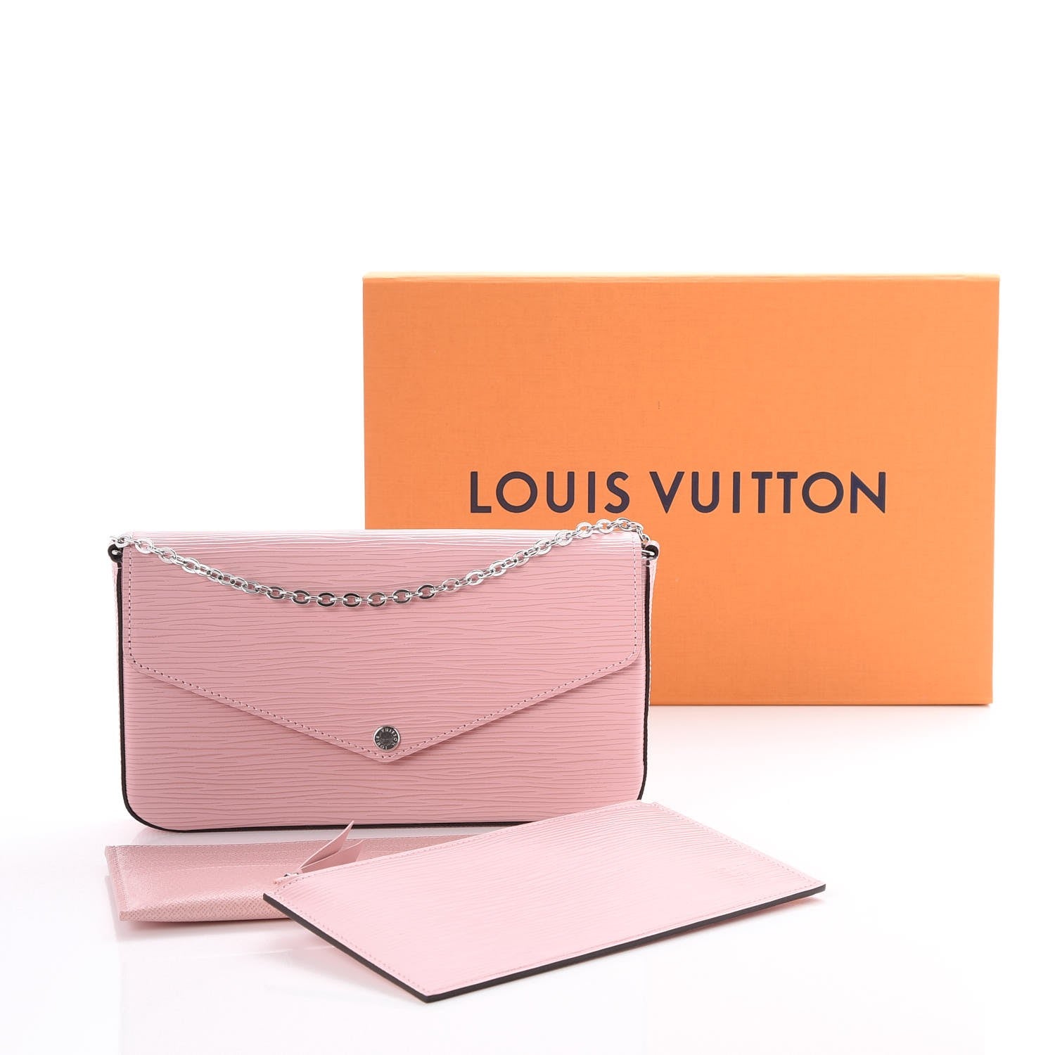 Louis Vuitton Epi Pochette Felicie Rose Ballerine 9 of 9