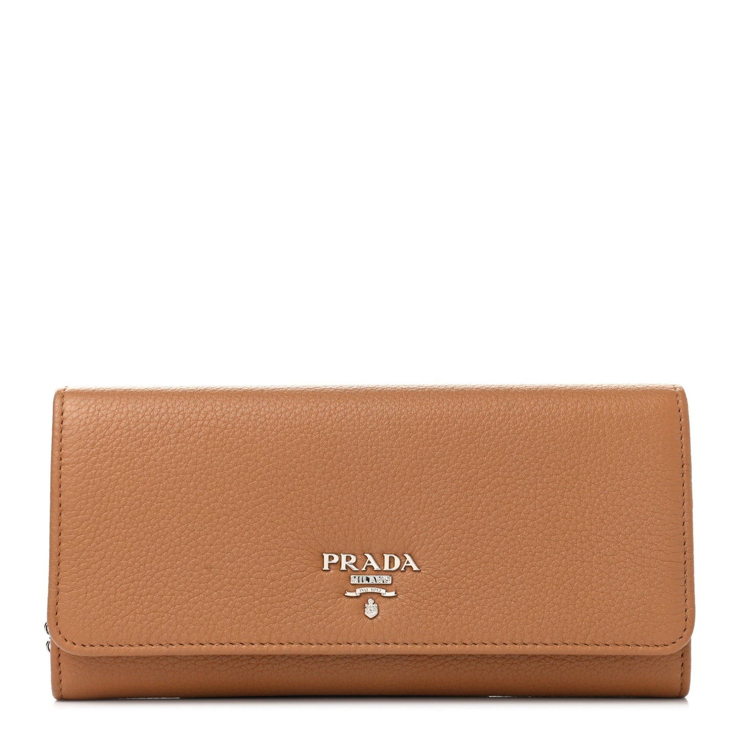 Vitello Phenix Continental Flap Travel Wallet Caramel