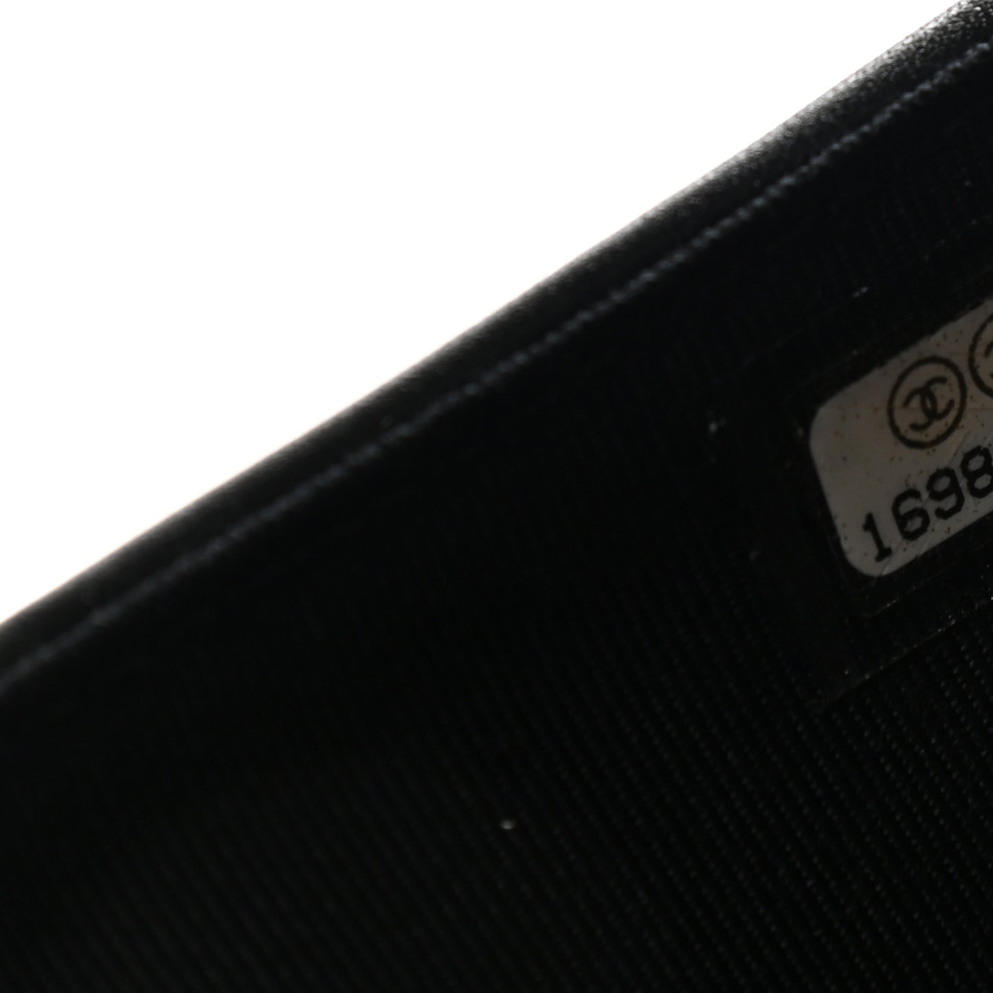 Patent Quilted Zip Pocket Wallet Black
