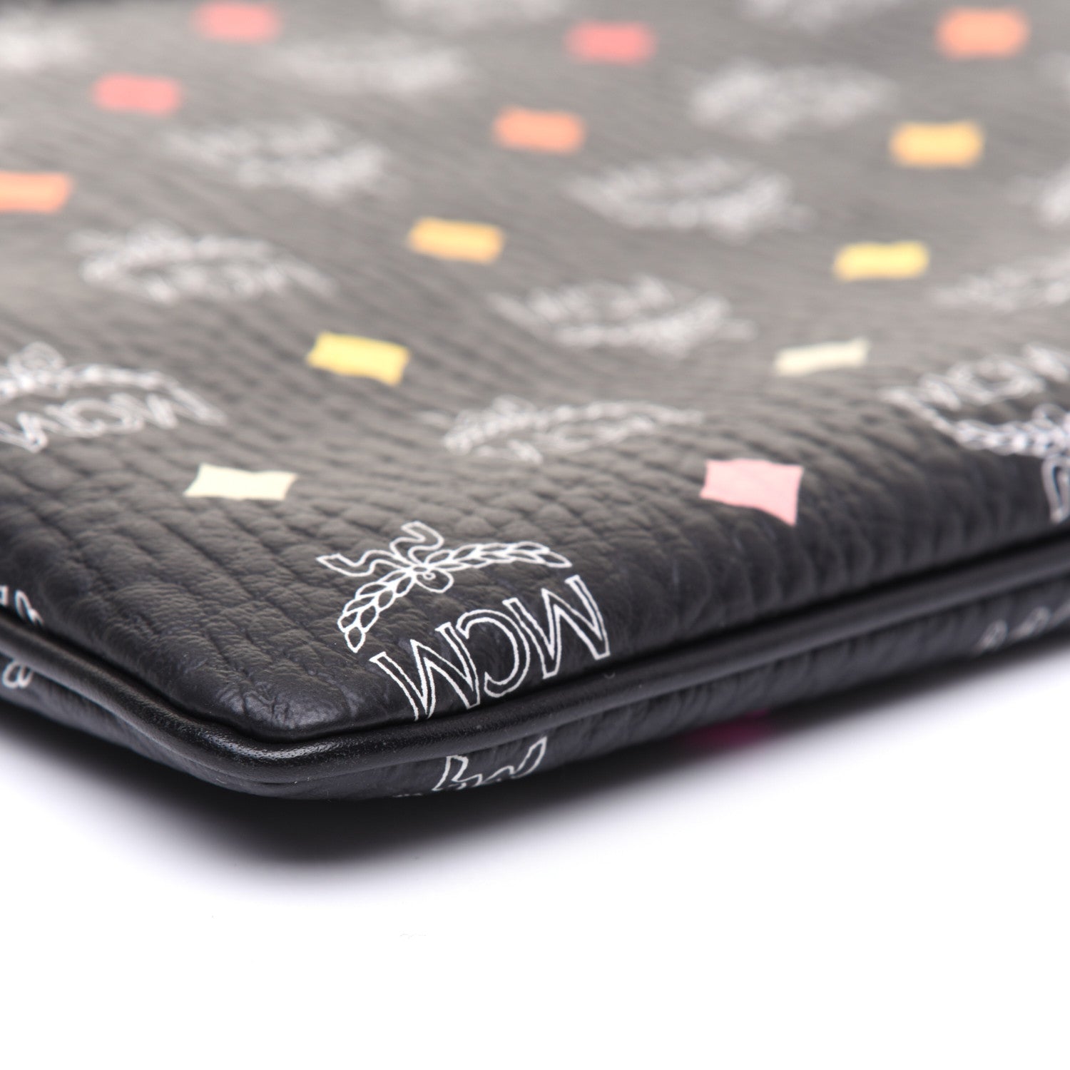 MCM Skyoptic Visetos Crossbody Pouch Spectrum Diamond Black 6 of 14