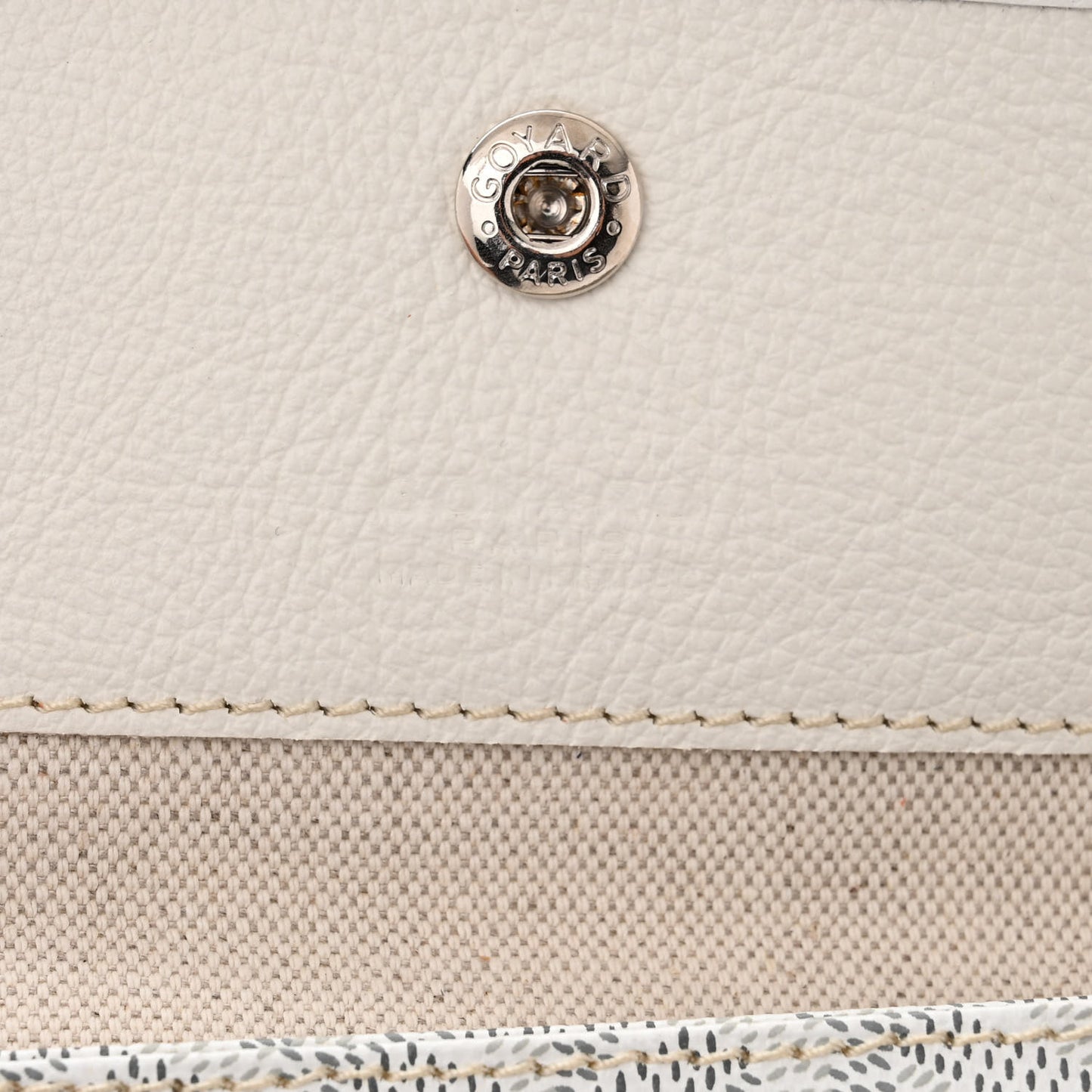 Goyardine Saint Louis PM White