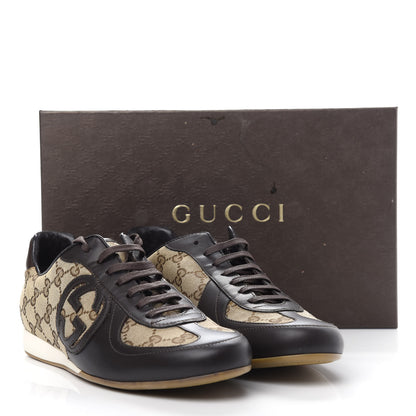 Gucci Monogram Nappa Interlocking G Sneakers 39.5 Beige Ebony Cocoa 11 of 11
