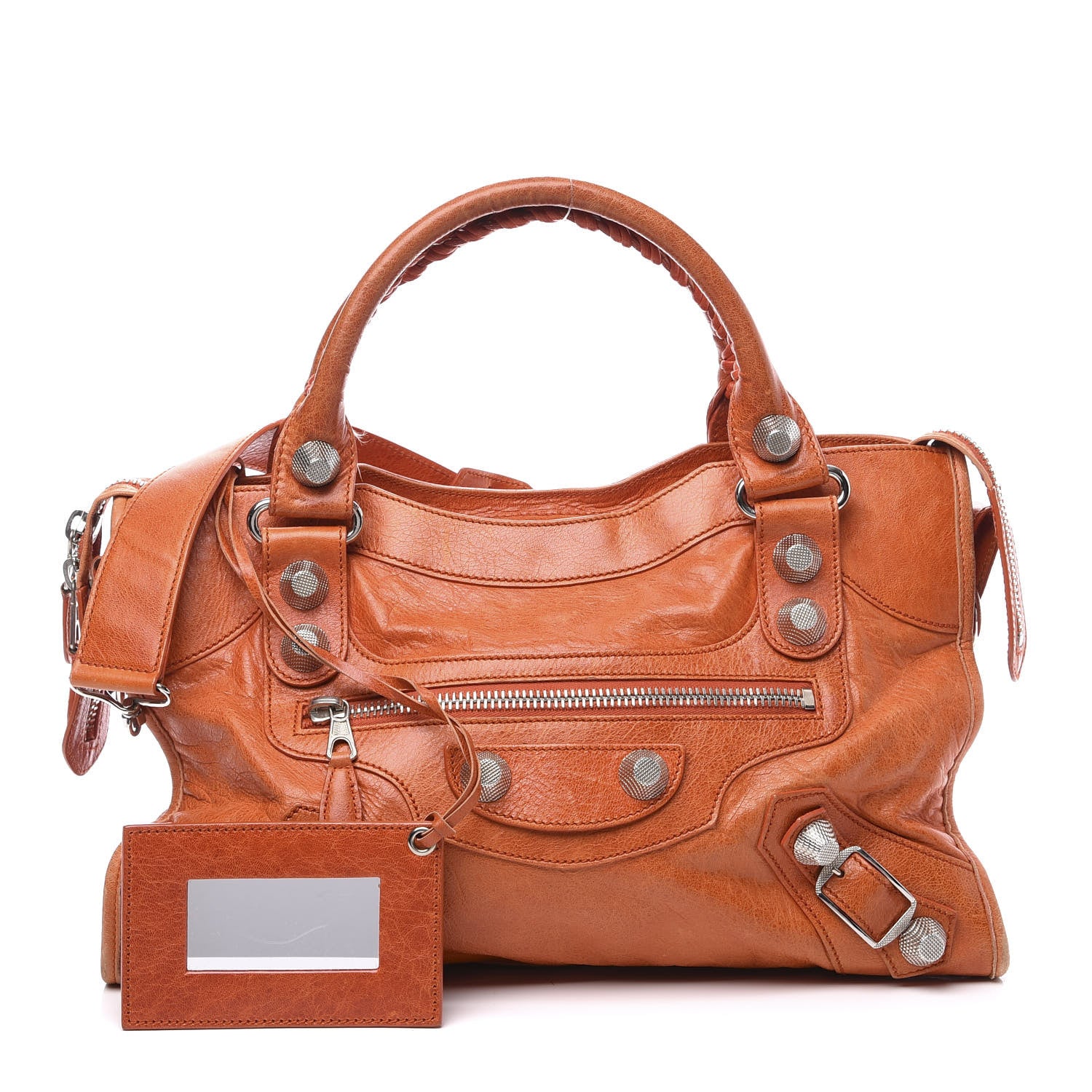 Balenciaga Agneau Giant 21 Silver Hardware City Mandarine 1 of 11