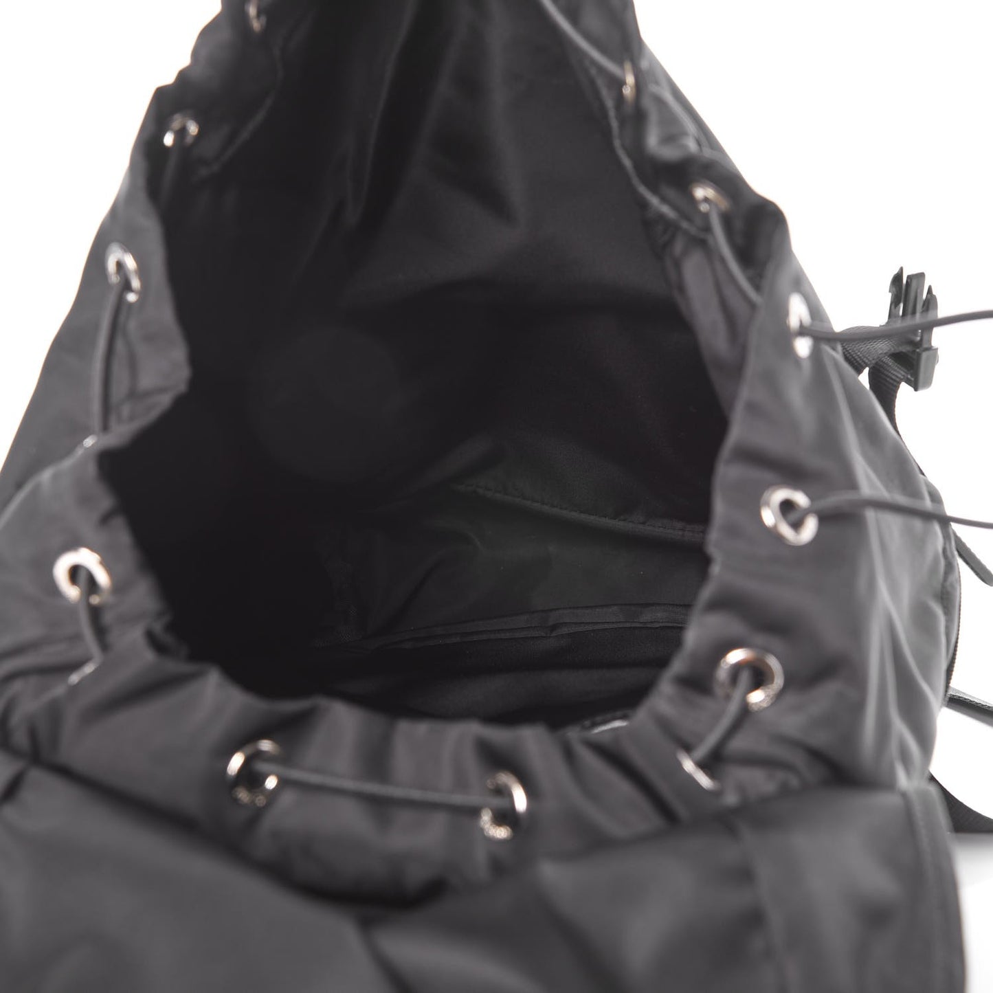 Tessuto Nylon Double Buckle Backpack Black