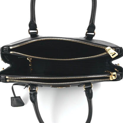 Prada Saffiano Small Galleria Double Zip Tote Black 12 of 12