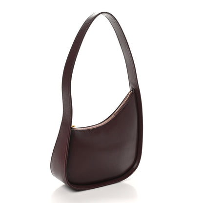 The Row Grained Calfskin Half Moon Shoulder Bag Raisin 3 of 9