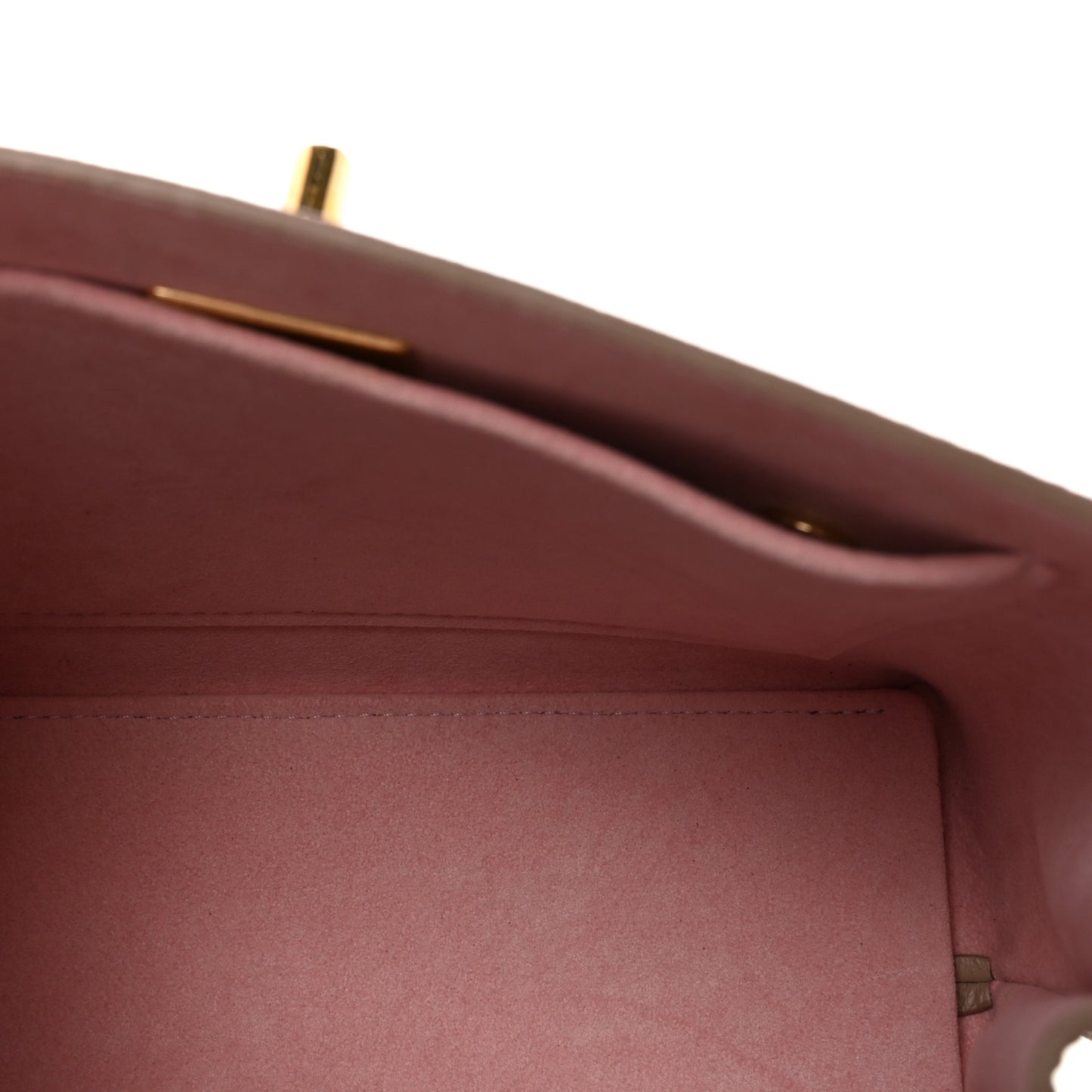 Soft Calfskin Mini Lockme Ever Greige