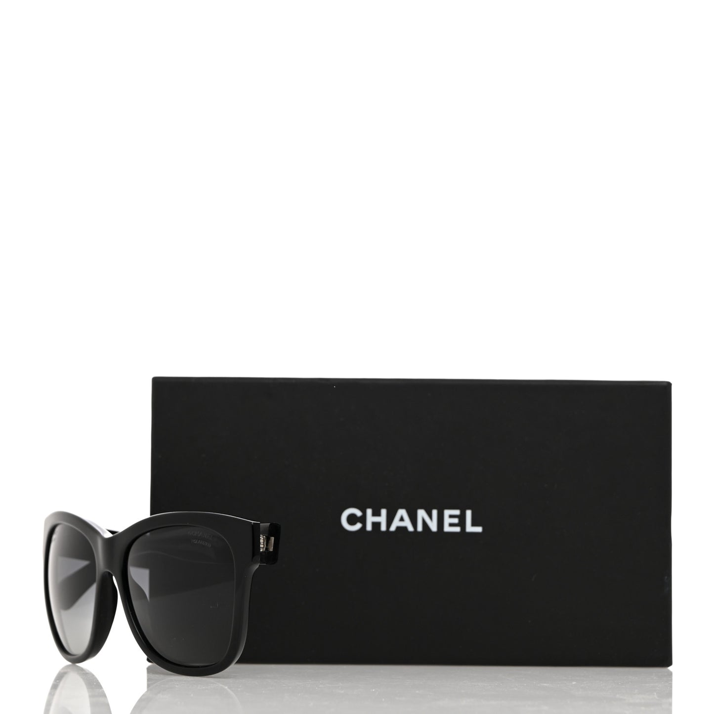 Acetate Polarized Square CC Sunglasses 5380 Black