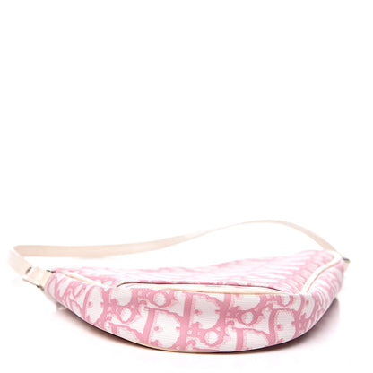 Christian Dior Monogram Mini Saddle Pochette Pink 4 of 12