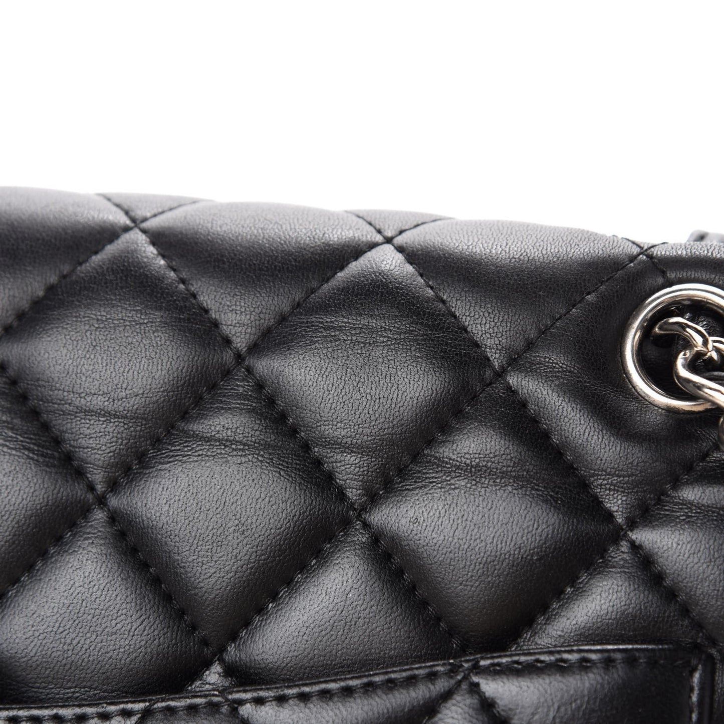 Lambskin Quilted Maxi Double Flap Black