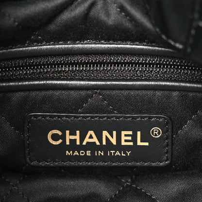 Chanel Shiny Calfskin Quilted Chanel 22 Backpack Black 6 of 10