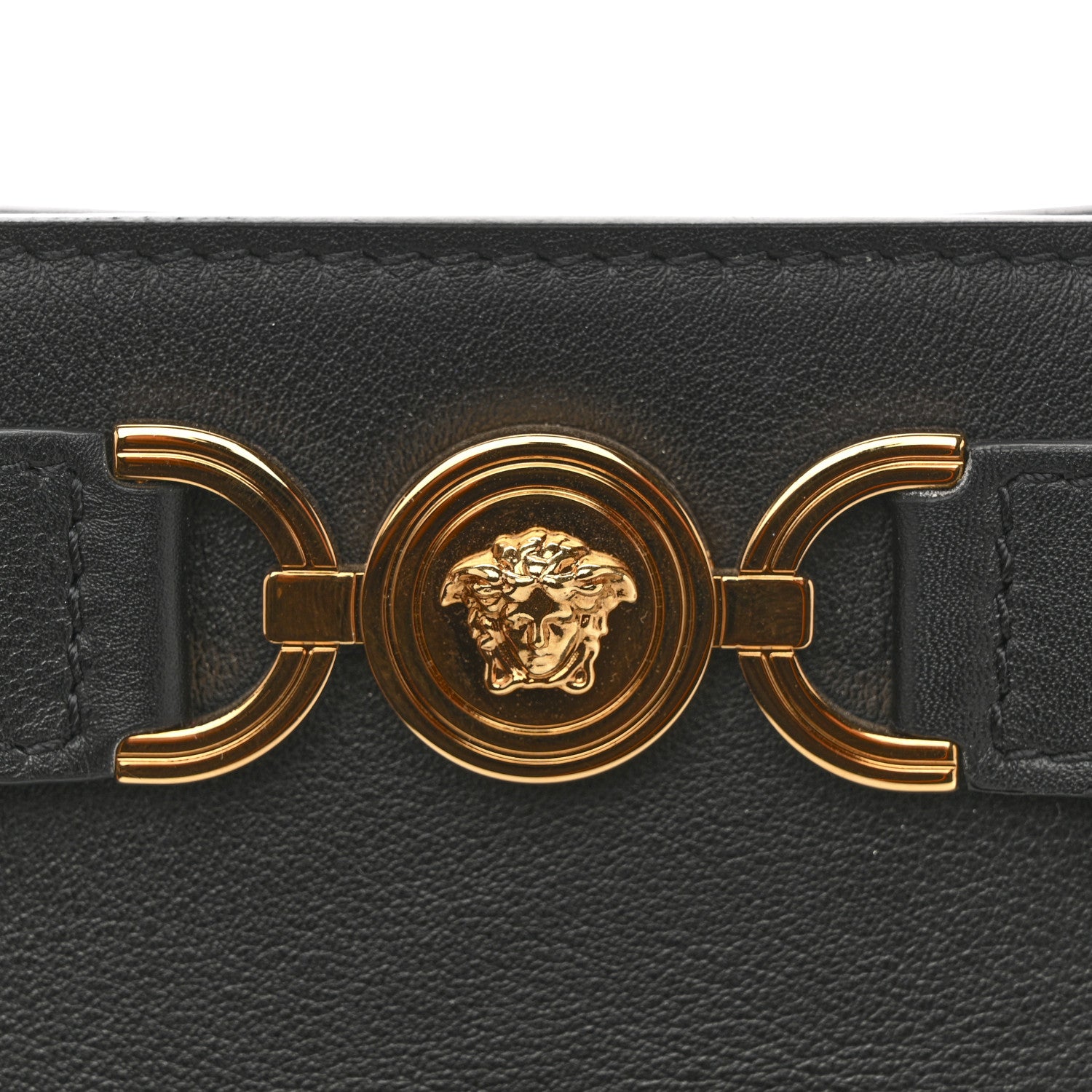 Versace Calfskin Small Medusa '95 Tote Bag Black 10 of 10