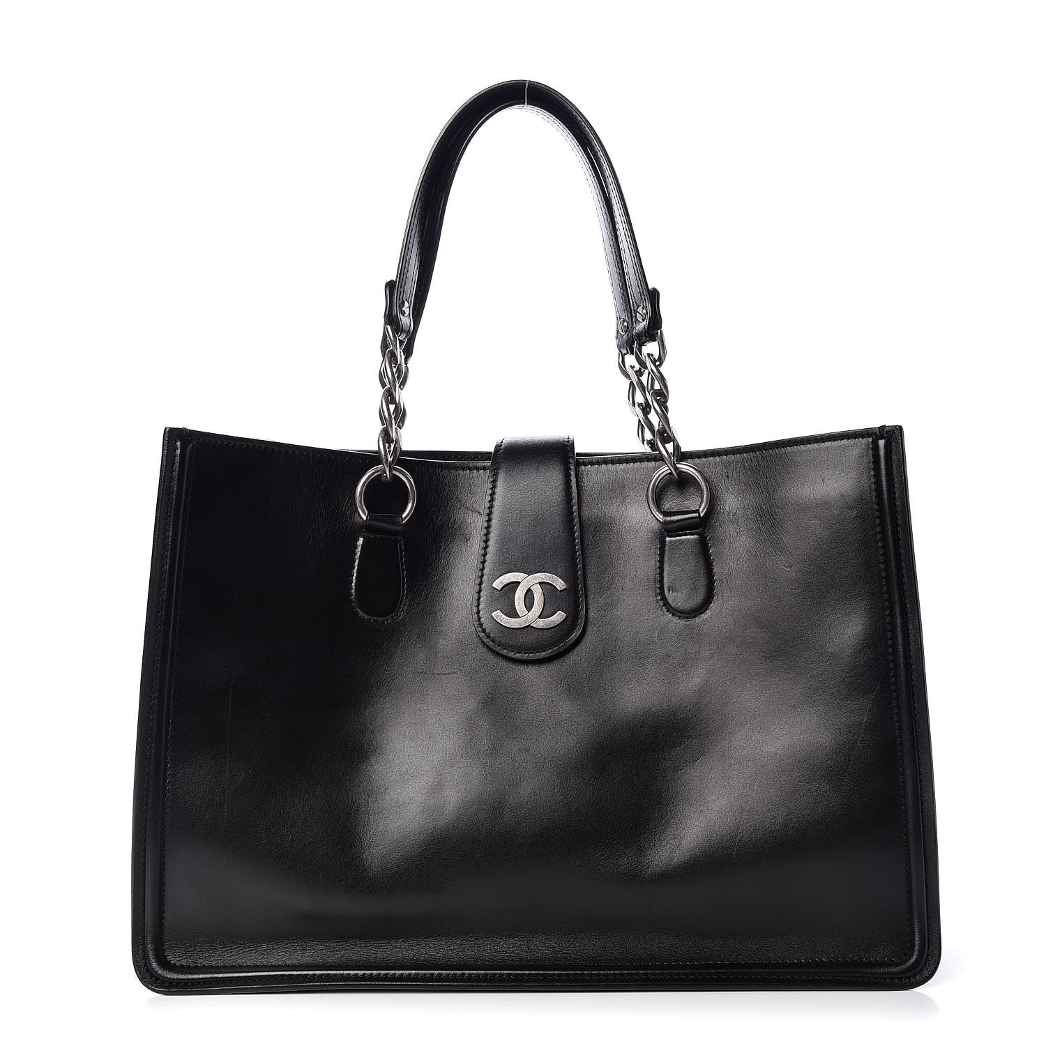 Chanel Smooth Calfskin Country Ride Tote Black 1 of 15