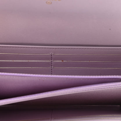 Chanel Patent Calfskin Quilted Boy Flap Wallet Light Purple 9 of 9