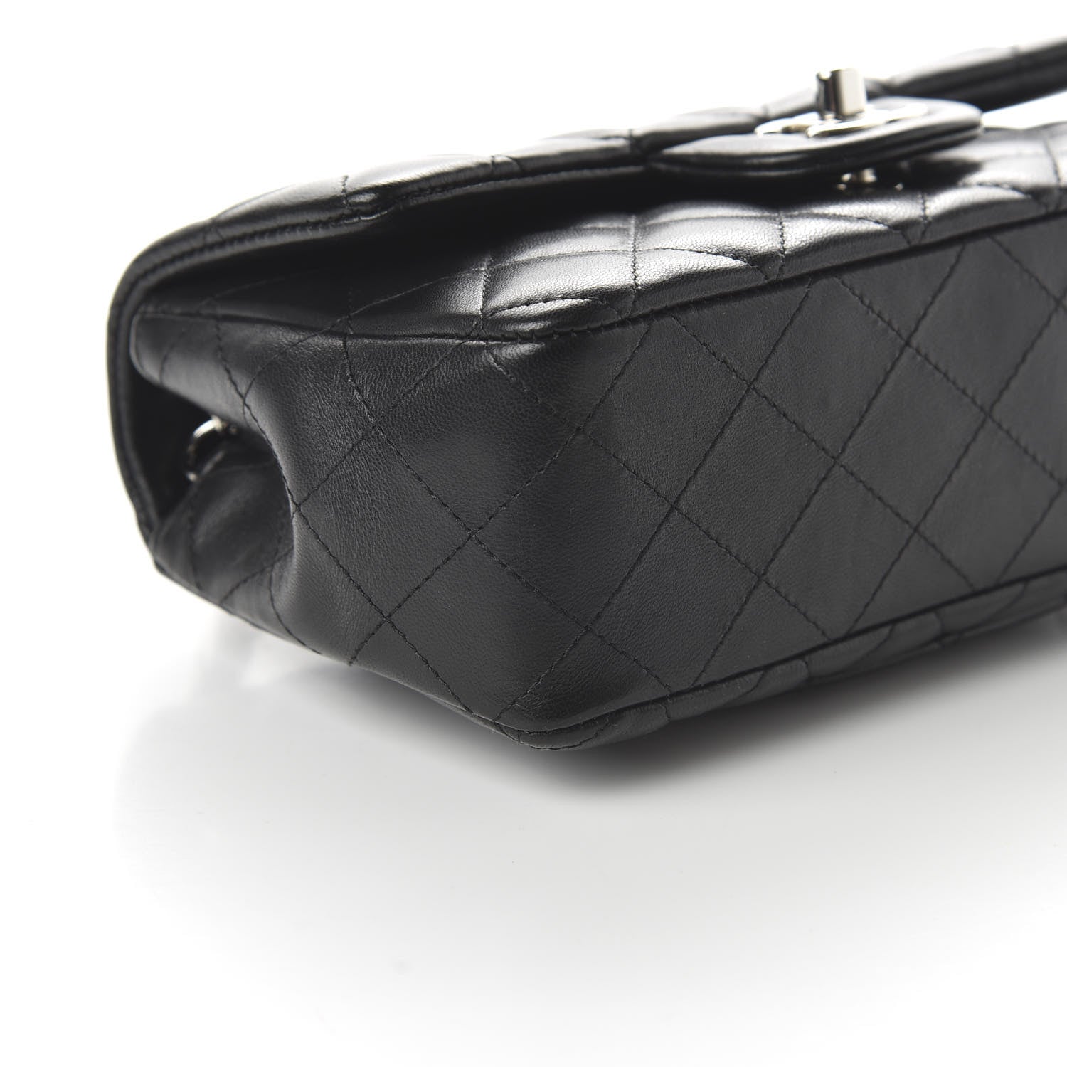 Chanel Lambskin Quilted Mini Rectangular Flap Black 6 of 11