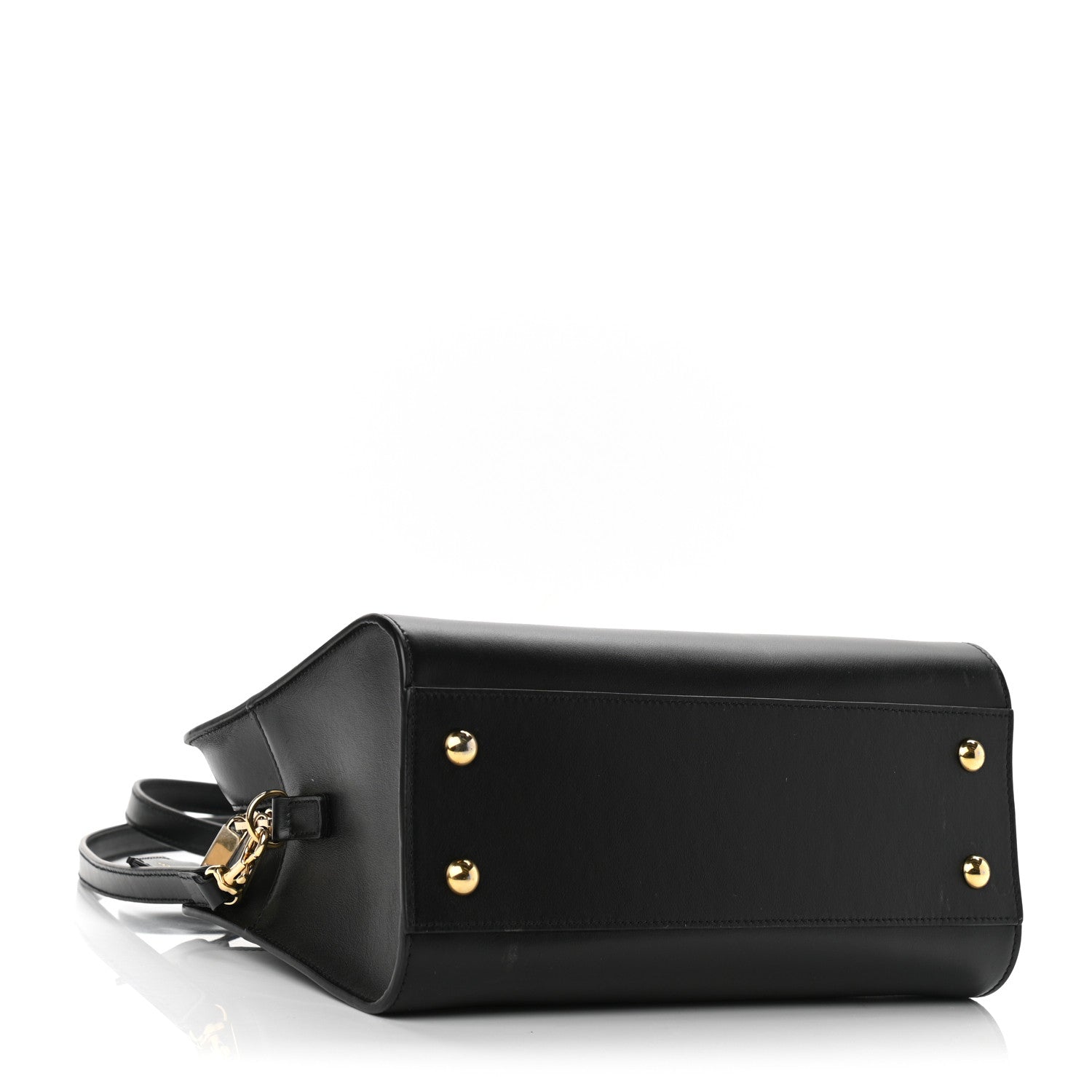 Saint Laurent Calfskin Monogram Baby Cabas Black 4 of 9