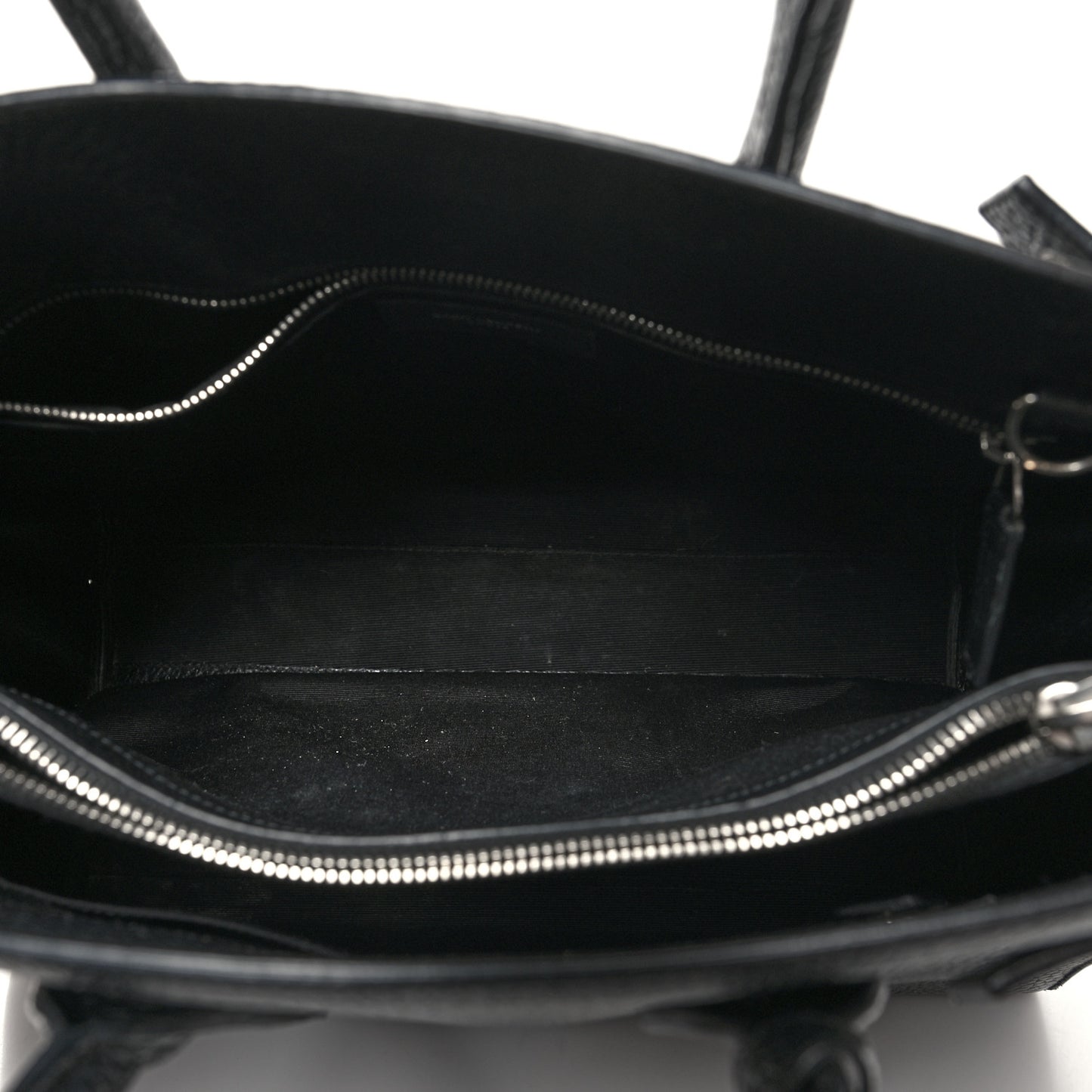 Grained Calfskin Small Sac De Jour Black