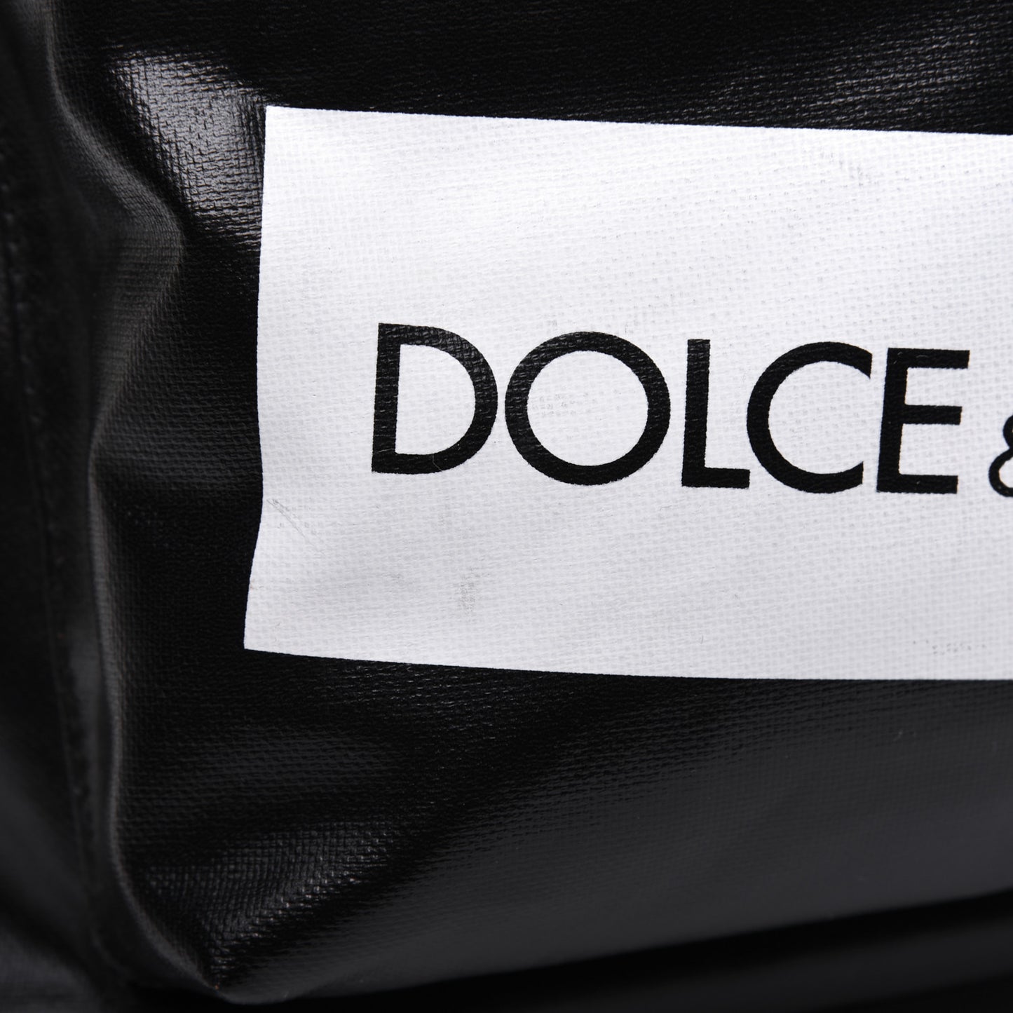 Calfskin Coated Canvas Vulcano Backpack Black