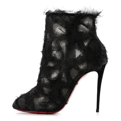 Christian Louboutin Organza Toubootfrou 100 Ankle Booties 35.5 Black 1 of 7