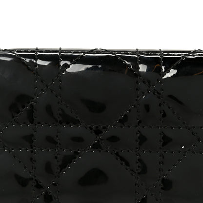 Christian Dior Patent Cannage Small Lady Dior Flap Card Holder Black 8 of 8