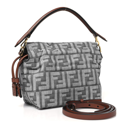Fendi Denim Small Mamma Baguette Blue 3 of 10