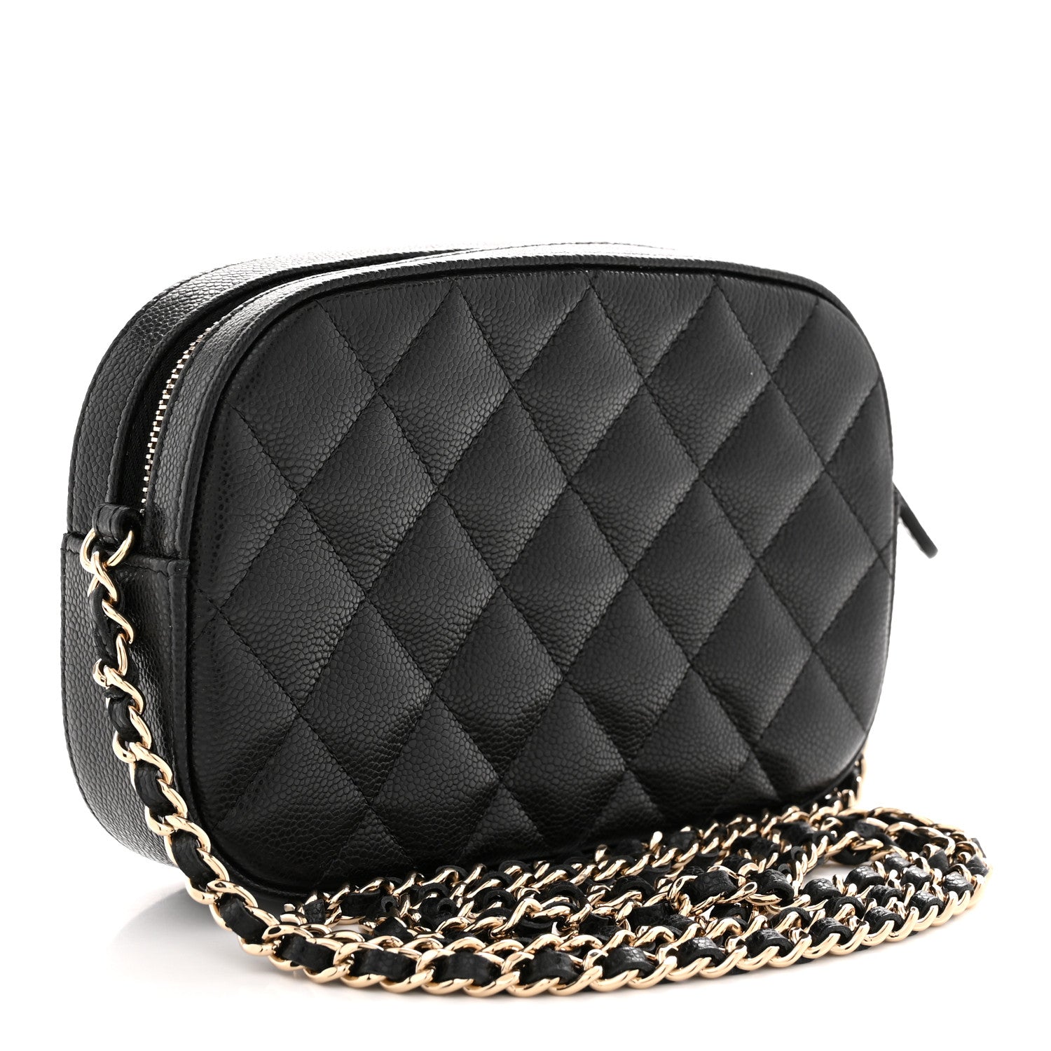 Chanel Caviar Quilted Chain Camera Bag Black 3 of 11