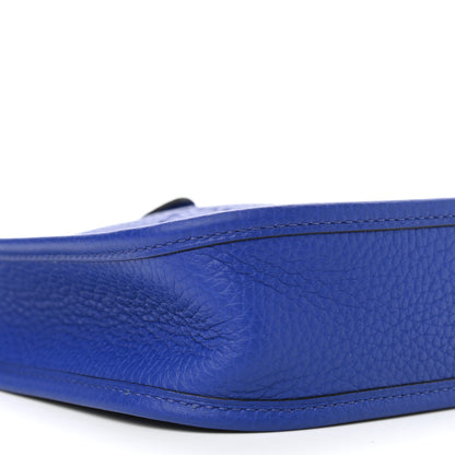 Hermes Taurillon Clemence Evelyne TPM Bleu Electrique 8 of 9
