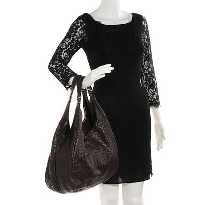 Bottega Veneta Nappa Intrecciato Large Campana Ebano 2 of 8