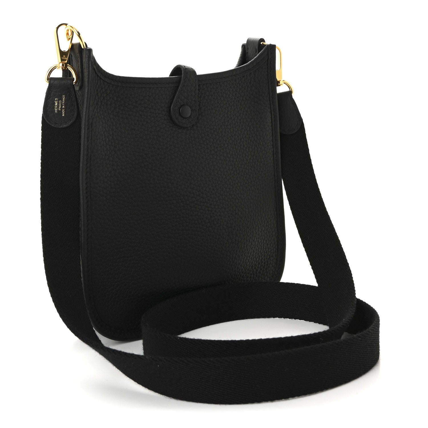 Hermes Taurillon Clemence Evelyne TPM Black 3 of 10